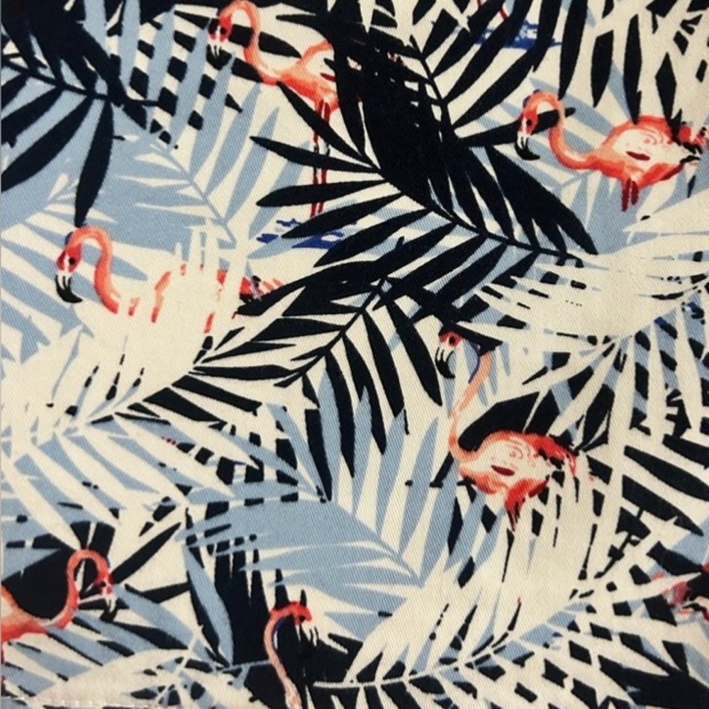 Christopher & Banks Tropical Print Skort with Flamingos